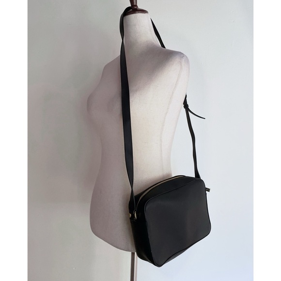 NWT Ted Baker London Black Leather  Karsynn Studded Camera Bag Crossbody Purse‌ - Picture 10 of 11